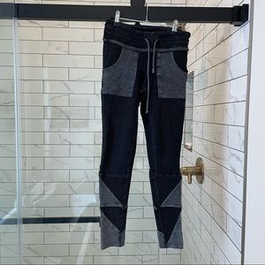 Free People Kyoto high-rise ankle leggings black